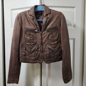 BCBGMaxAzria genuine leather jacket